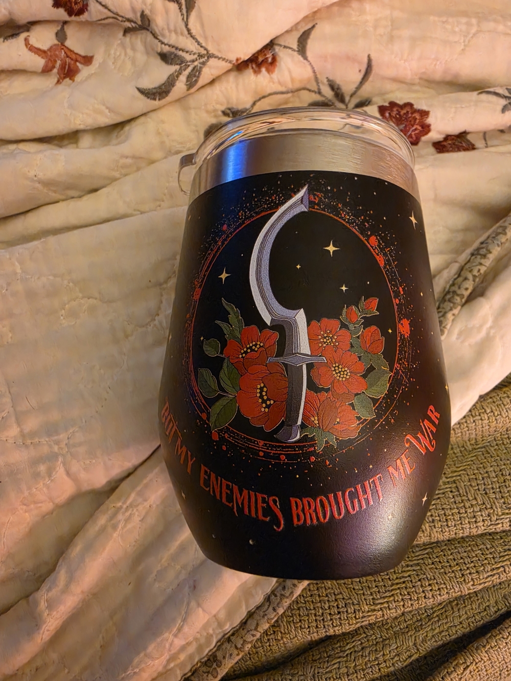Red Rising Themed Wine Tumbler - Owlcrate